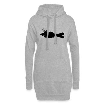 angler_im_kanu - Hoodie-Kleid - Grau meliert - Vorne