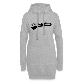Dachdecker - Hoodie-Kleid - Grau meliert - Vorne