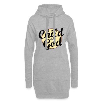 Child of God - Hoodie-Kleid - Grau meliert - Vorne