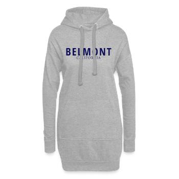 La ville de BELMONT, CA 📍 - Sweat-shirt à capuche long Femme - gris chiné - Devant