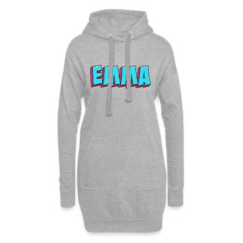 Image du nom : Emma - Sweat-shirt à capuche long Femme - gris chiné - Devant