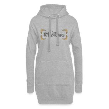 #1 Mom | Nummer 1 Mami | Beste Mutter - Hoodie-Kleid - Grau meliert - Vorne