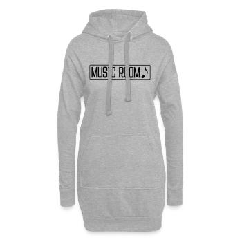 Musikzimmer - Hoodie-Kleid - Grau meliert - Vorne