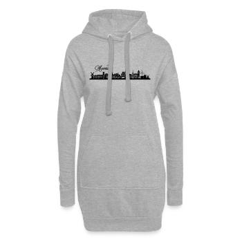 Auricher Skyline - Hoodie-Kleid - Grau meliert - Vorne