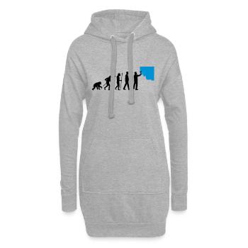 evolution_painters_062012_a_2c - Hoodie Dress - heather grey - Front