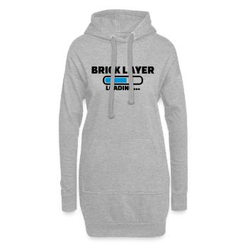 Maçon - Sweat-shirt à capuche long Femme - gris chiné - Devant
