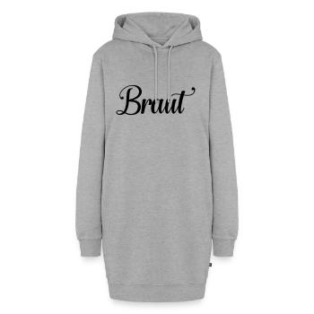 Braut - Hoodie-Kleid - Grau meliert - Vorne