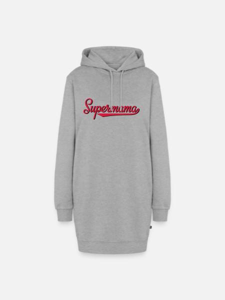 Supermama - Hoodie-Kleid - Grau meliert