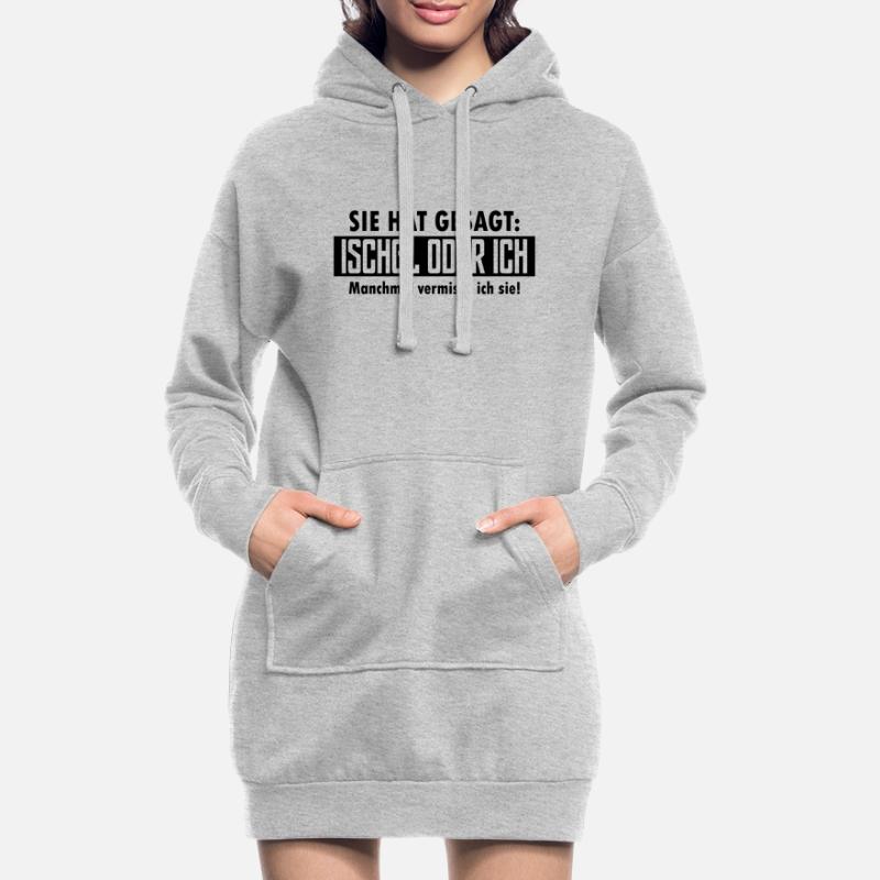 ischgl oder ich Hoodie-Kleid
