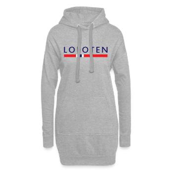 Lofoten Norden Geschenk Skandinavische Länder - Hoodie-Kleid - Grau meliert - Vorne