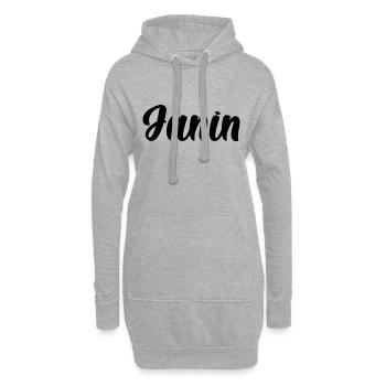 Janin - Hoodie-Kleid - Grau meliert - Vorne