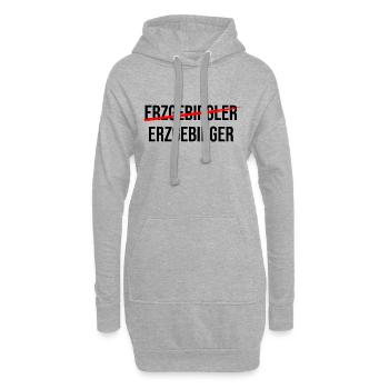 Ein Echter Erzgebirger - Hoodie-Kleid - Grau meliert - Vorne
