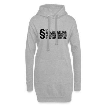 Mariage: Privation mutuelle de liberté .... - Sweat-shirt à capuche long Femme - gris chiné - Devant