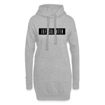 187 soldaten - Hoodie-Kleid - Grau meliert - Vorne
