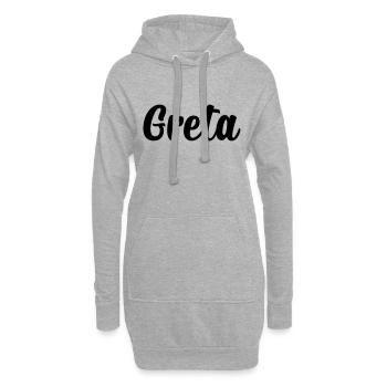 Greta - Hoodie-Kleid - Grau meliert - Vorne