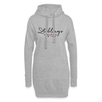 Lieblingsfruendin - Lieblings Freundin - Hoodie-Kleid - Grau meliert - Vorne