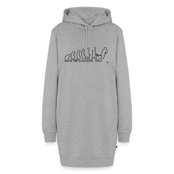 Hockey sur gazon Jeux de hockey Cadeau Floorball - Sweat-shirt à capuche long Femme - gris chiné - Devant