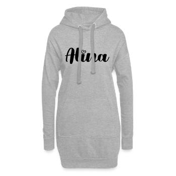alina - Hoodie-Kleid - Grau meliert - Vorne