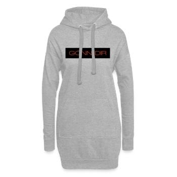 Goenn dir - 2 Farben - Hoodie-Kleid - Grau meliert - Vorne