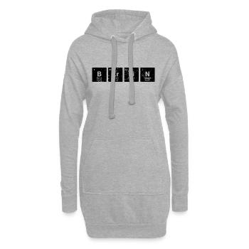 BERLIN ELEMENTE lustiges Geschenk Hauptstadt - Hoodie-Kleid - Grau meliert - Vorne