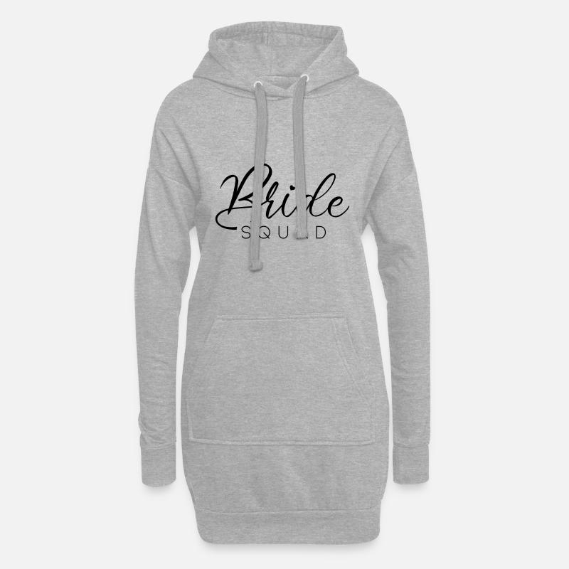 Bride Squad - Hoodie-Kleid - Grau meliert