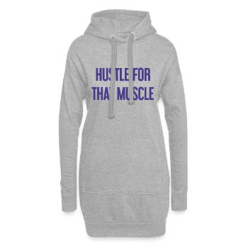 Hustle For That Muscle - Hoodie-Kleid - Grau meliert - Vorne