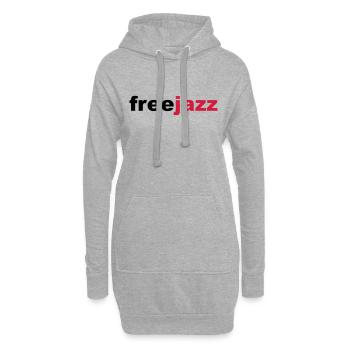 Free Jazz - Hoodie-Kleid - Grau meliert - Vorne