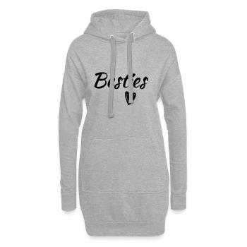 Besties - Hoodie-Kleid - Grau meliert - Vorne
