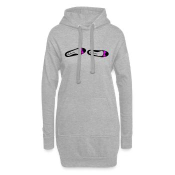 Ballerine 1 - Sweat-shirt à capuche long Femme - gris chiné - Devant