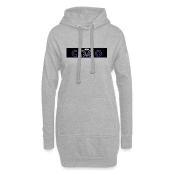 N.D 82 LOCO SPACE - Hoodie-Kleid - Grau meliert - Vorne