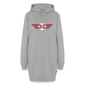 Floride - Sweat-shirt à capuche long Femme - gris chiné - Devant