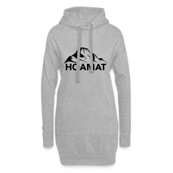Hoamat - (6) - Hoodie-Kleid - Grau meliert - Vorne