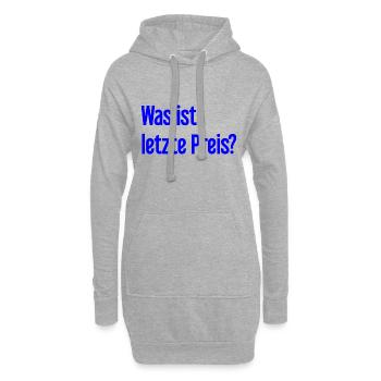 Was ist letzte Preis? - Hoodie-Kleid - Grau meliert - Vorne