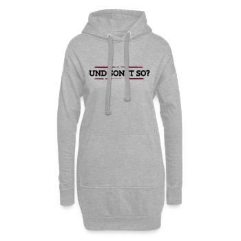 Und sonst so? - Hoodie-Kleid - Grau meliert - Vorne