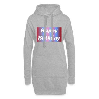 ALLES GUTE ZUM GEBURTSTAG. ALLES GUTE ZUM GEBURTSTAG. JAHRESTAG. - Hoodie-Kleid - Grau meliert - Vorne
