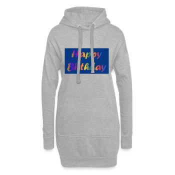 ALLES GUTE ZUM GEBURTSTAG. ALLES GUTE ZUM GEBURTSTAG. JAHRESTAG. - Hoodie-Kleid - Grau meliert - Vorne