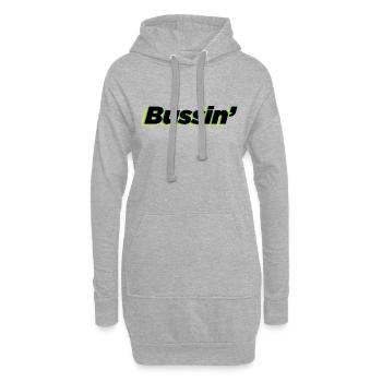 Boussin Trendy Words, Slang, Sayings Typography - Hoodie Dress - heather grey - Front