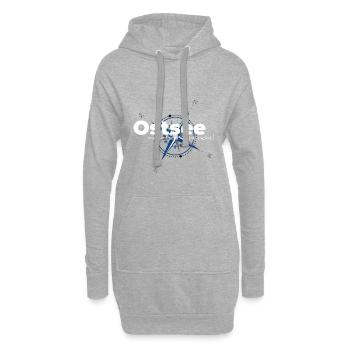 Mer Baltique - plus de mer n'est pas! - Sweat-shirt à capuche long Femme - gris chiné - Devant