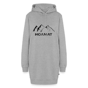 Hoamat - (8) - Hoodie-Kleid - Grau meliert - Vorne