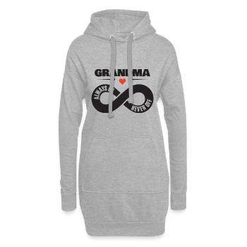 Grand-mère Toujours Sur Jamais Off Granny Love Chemise - Sweat-shirt à capuche long Femme - gris chiné - Devant