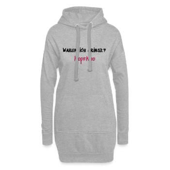 Kopfkino - Hoodie-Kleid - Grau meliert - Vorne