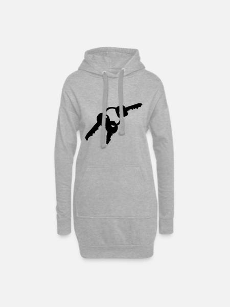 Keychain - keys - key - Hoodie Dress - heather grey