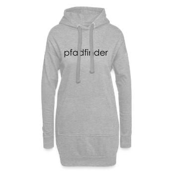pfadfinder-Schriftzug - Hoodie-Kleid - Grau meliert - Vorne