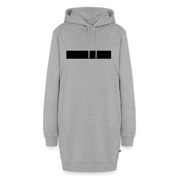 Linie - Hoodie-Kleid - Grau meliert - Vorne