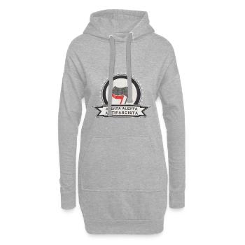 Antifa International antifascista alerta alerta - Sweat-shirt à capuche long Femme - gris chiné - Devant