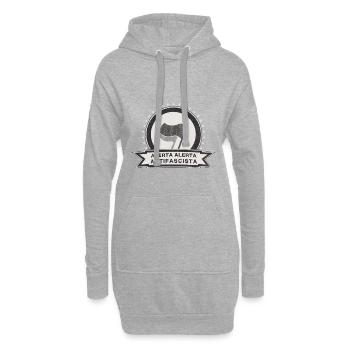 ANTIFA - Hoodie-Kleid - Grau meliert - Vorne