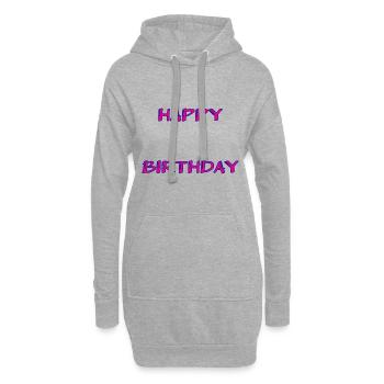 ALLES GUTE ZUM GEBURTSTAG. ALLES GUTE ZUM GEBURTSTAG. JAHRESTAG. - Hoodie-Kleid - Grau meliert - Vorne
