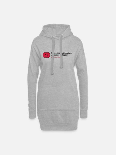Dieses Motiv ist in deinem Land nicht verfügbar - Hoodie-Kleid - Grau meliert