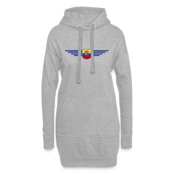 Ecuador Fans T-Shirt Design - Hoodie-Kleid - Grau meliert - Vorne
