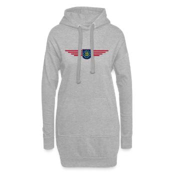 Georgia Fan T-Shirt – Southern flair - Hoodie Dress - heather grey - Front